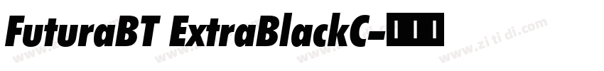 FuturaBT ExtraBlackC字体转换